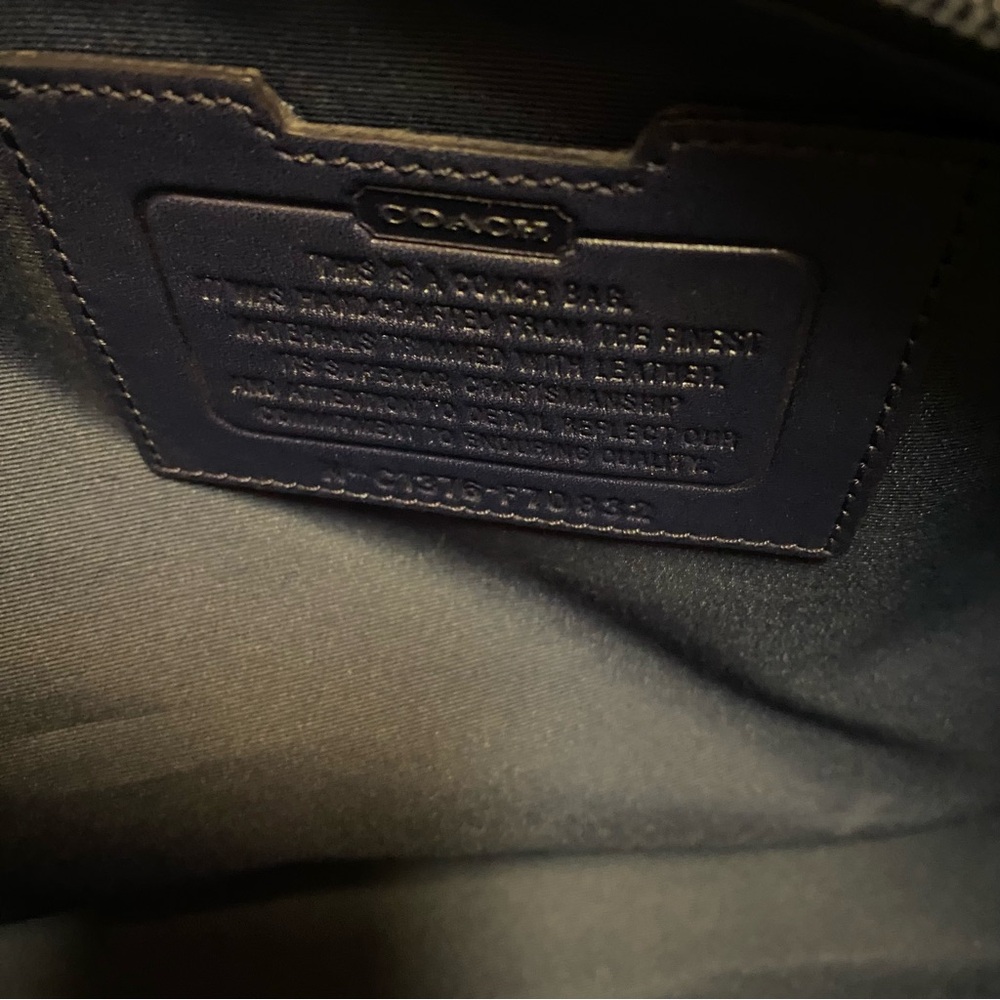 Coach Heritage Canvas Weekender Tote Bag 22”x13” - Picture 6 of 6